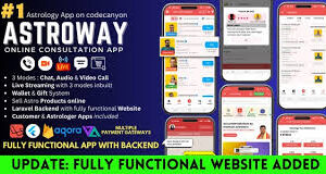 Astroway - Astrology Consultation App with Website and PHP Backend | Includes Chat, Audio-Video Call